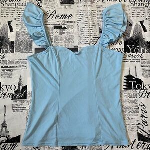 Venus ruffled tshirt medium